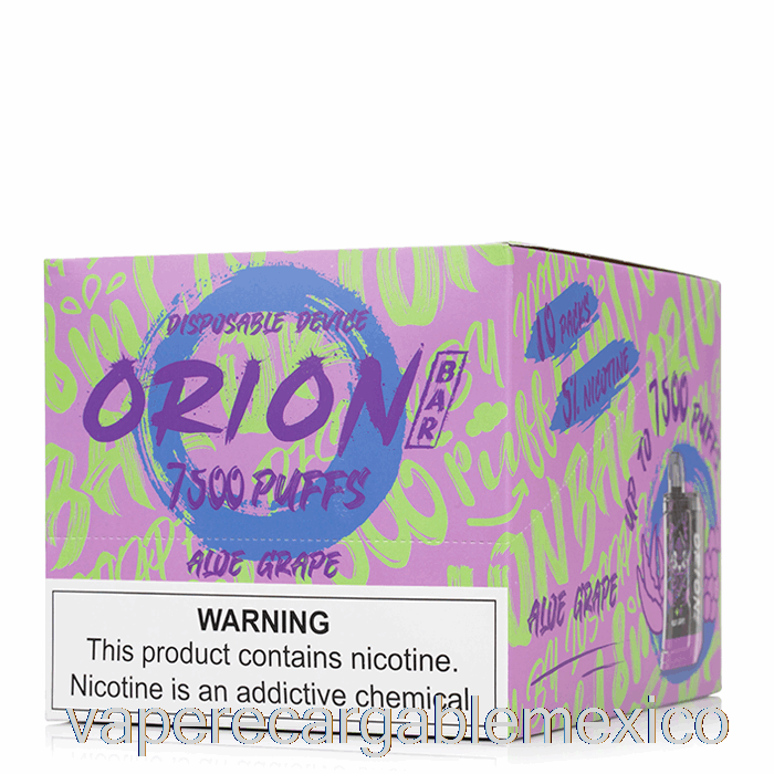 Vape Recargable [paquete De 10] Vape Perdido Orion Bar 7500 Desechable